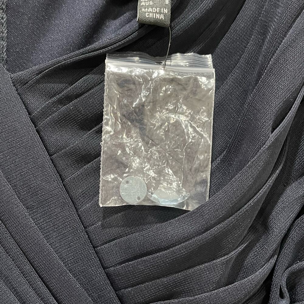 Adrianna Papell Ruched Chiffon Formal Maxi Dress‎ Size 4 - Picture 11 of 14